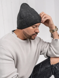 Herr Varm vintermössa Grafitgrå Bolf 387046