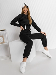 Dam 2-delad Oversize Träningsoverall Bolf Svart 8C78A1