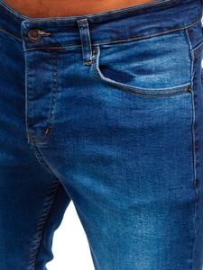 Herr Jeans Slim Fit Marinblå Bolf 6761