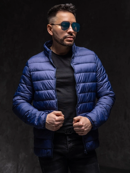 Herr Quiltad Lättviktsjacka Marinblå Bolf LY33A1