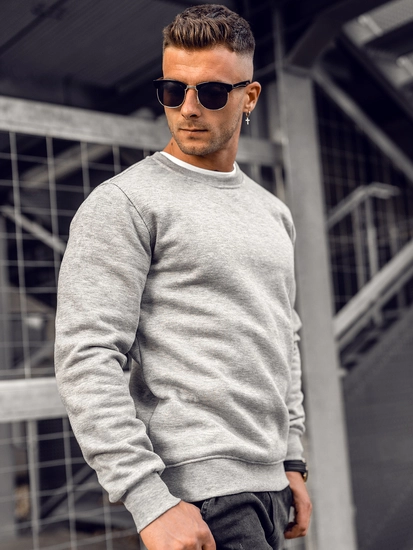 Herr Sweatshirt Grå Bolf 2001A