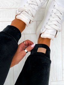 Dam 2-Delad Velour Träningsoverall Svart Bolf 637