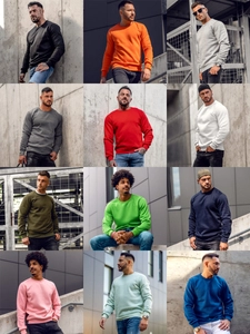 Herr Sweatshirt Orange Bolf 2001A