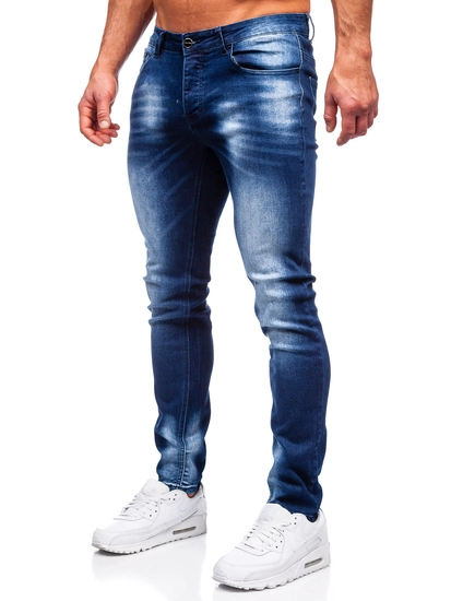 Herr Jeans Regular Fit Marinblå Bolf MP019BS