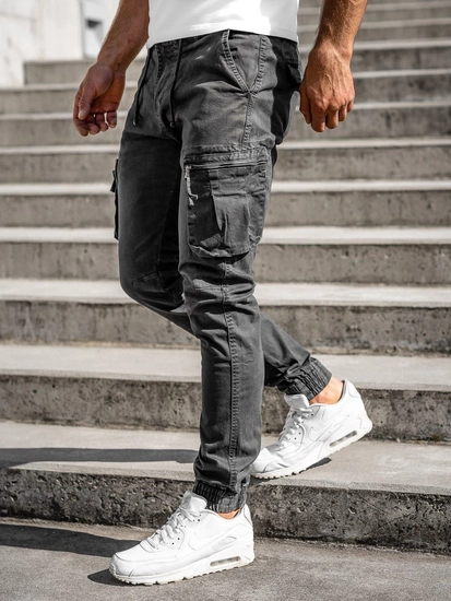 Herr Cargojoggers Grafitgrå Bolf 8983