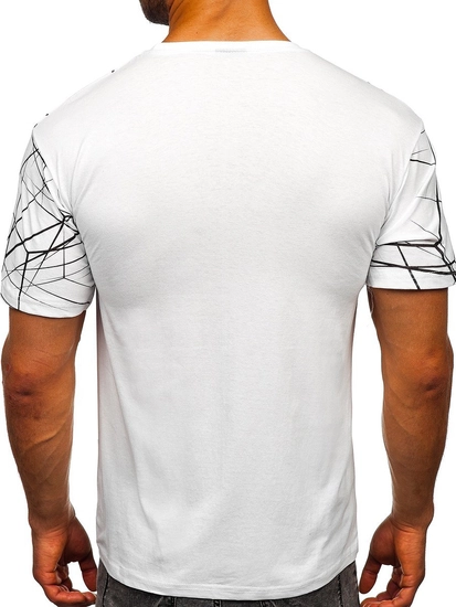 Herr T-shirt med tryck Vit Bolf SS10935