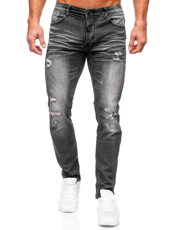 Herr Jeans Slim Fit Svart Bolf MP0032N