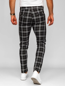 Herr Eleganta rutiga byxor Svart Bolf 184167