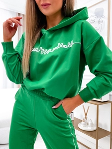 Dam 2-delad Träningsoverall Grön Bolf VE43