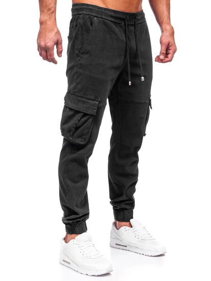 Herr Cargo Jeansjoggers Svart Bolf MP0105N
