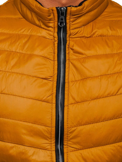 Herr Quiltad Väst Kamel Bolf 7103