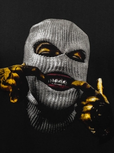 Herr T-shirt med tryck Svart Bolf 142172