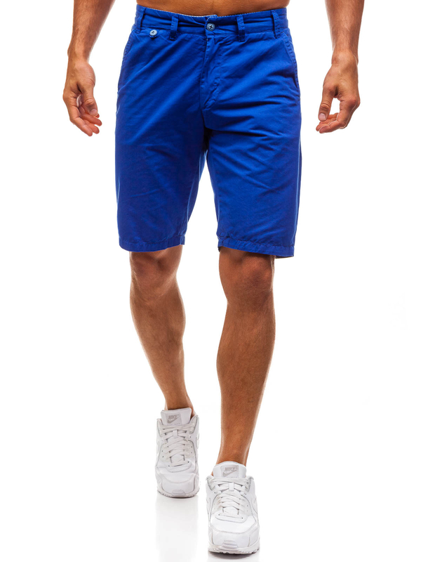 Herr Bomulls Shorts Blå Bolf 3026