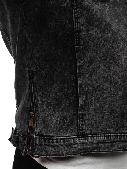 Herr Jeansjacka Svart Bolf RC61125W1