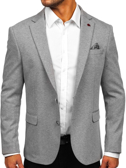 Herr Casual Kavaj Grå Bolf 023