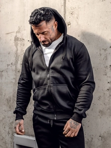 Herr Huvtröja Svart Bolf 2008A