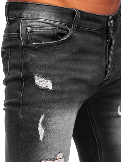 Herr Jeansshorts Svart Bolf MP0061N