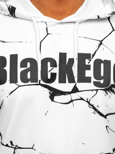 Herr Huvtröja med tryck Vit Bolf 6453