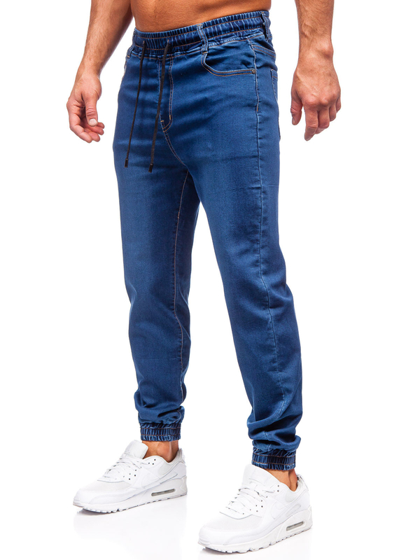 Herr Jeans-joggers Marinblå Bolf 8106
