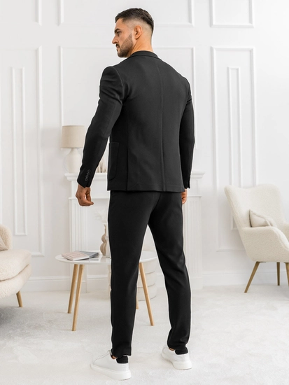 Herr Casual Kostym Svart Bolf 01