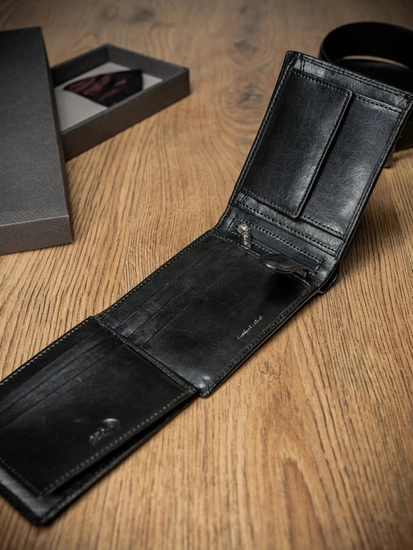 Herr Skinnplånbok Svart 1676