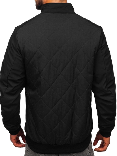 Herr Quiltad Lättviktsjacka Svart Bolf 84M3022