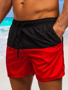 Herr Badshorts Svart-Röd Bolf HM058