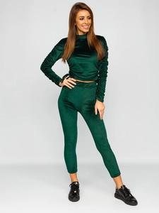 Dam Träningsoverall i velour Grön Bolf 7511