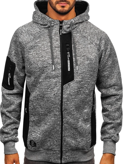 Herr Varm Huvtröja Grå Bolf TC1306