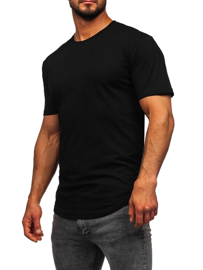 Herr Lång Basic T-shirt Svart Bolf 14290
