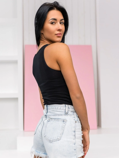 Dam Undertröja med spets Svart Bolf 17K552