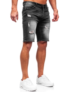 Herr Jeansshorts Svart Bolf MP0061N
