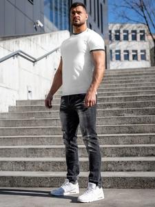 Herr Jeans Slim Fit Svart Bolf MP0024N