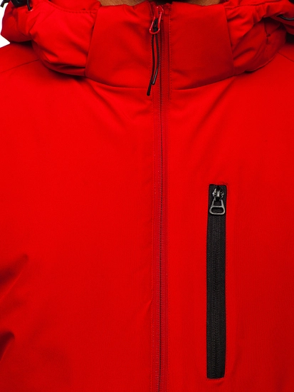 Herr Sportig Vinterjacka Röd Bolf HH011A