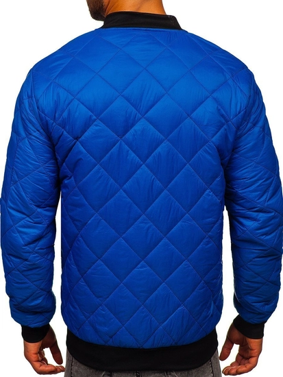 Herr Lättvikts Quiltad Bomberjacka Blå Bolf MY-01A