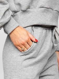 Dam 2-delad Träningsoverall Oversize Grå Bolf 8C71