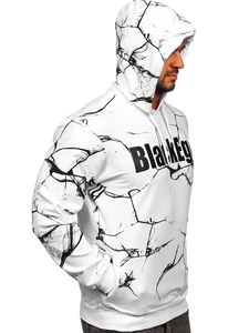 Herr Huvtröja med tryck Vit Bolf 6453