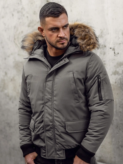 Herr Vinterjacka Grafitgrå Bolf 2019