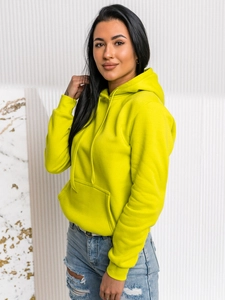 Dam Sweatshirt med känguruficka Kalk Bolf W02A1