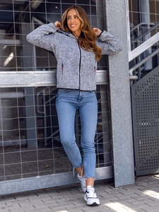 Dam Lättviktsjacka med huva Blå Bolf KSW7002