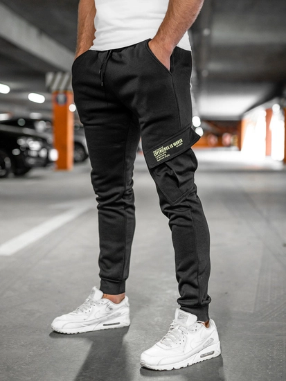 Herr Varma Cargo-sweatpants Svart Bolf HW2173