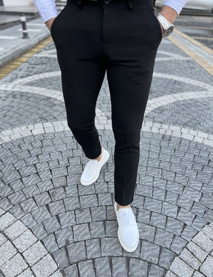 Herr Eleganta byxor Svart Bolf 0031