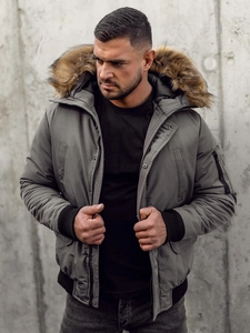 Herr Vinterjacka Grafitgrå Bolf 2019