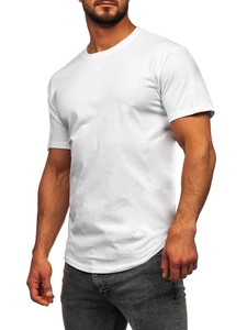 Herr Lång Basic T-shirt Vit Bolf 14290