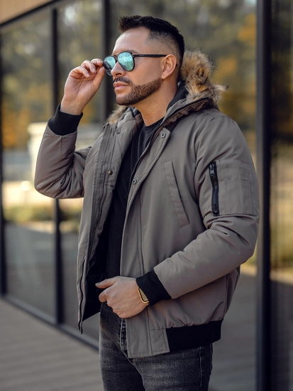 Herr Vinterjacka Grafitgrå Bolf 2019