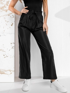 Dam Wide Leg Byxor Svart Bolf W7865