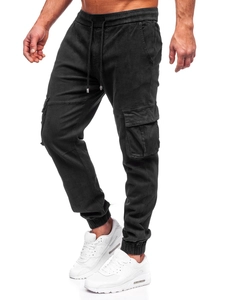 Herr Cargo Jeansjoggers Svart Bolf MP0105N