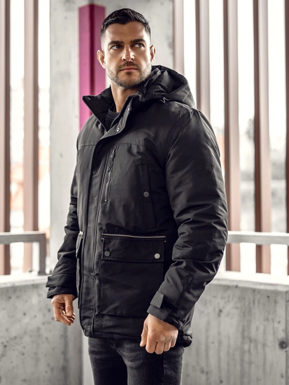 Herr Vinterparkas Svart Bolf 22M323A