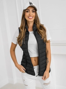 Dam Quiltad Väst Svart Bolf 16M9156