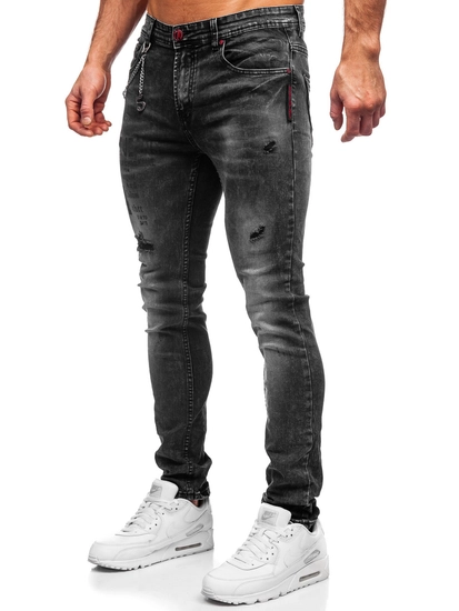 Herr Jeans Slim Fit Svart Bolf 60027W0